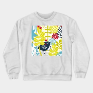 standard of flowers and birds Crewneck Sweatshirt